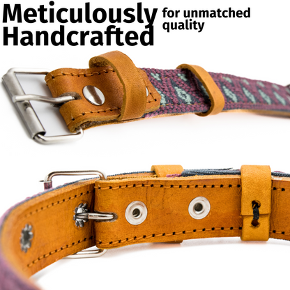 Leather Dog Collar - Camelot