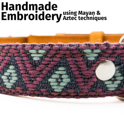 Leather Dog Collar - Camelot