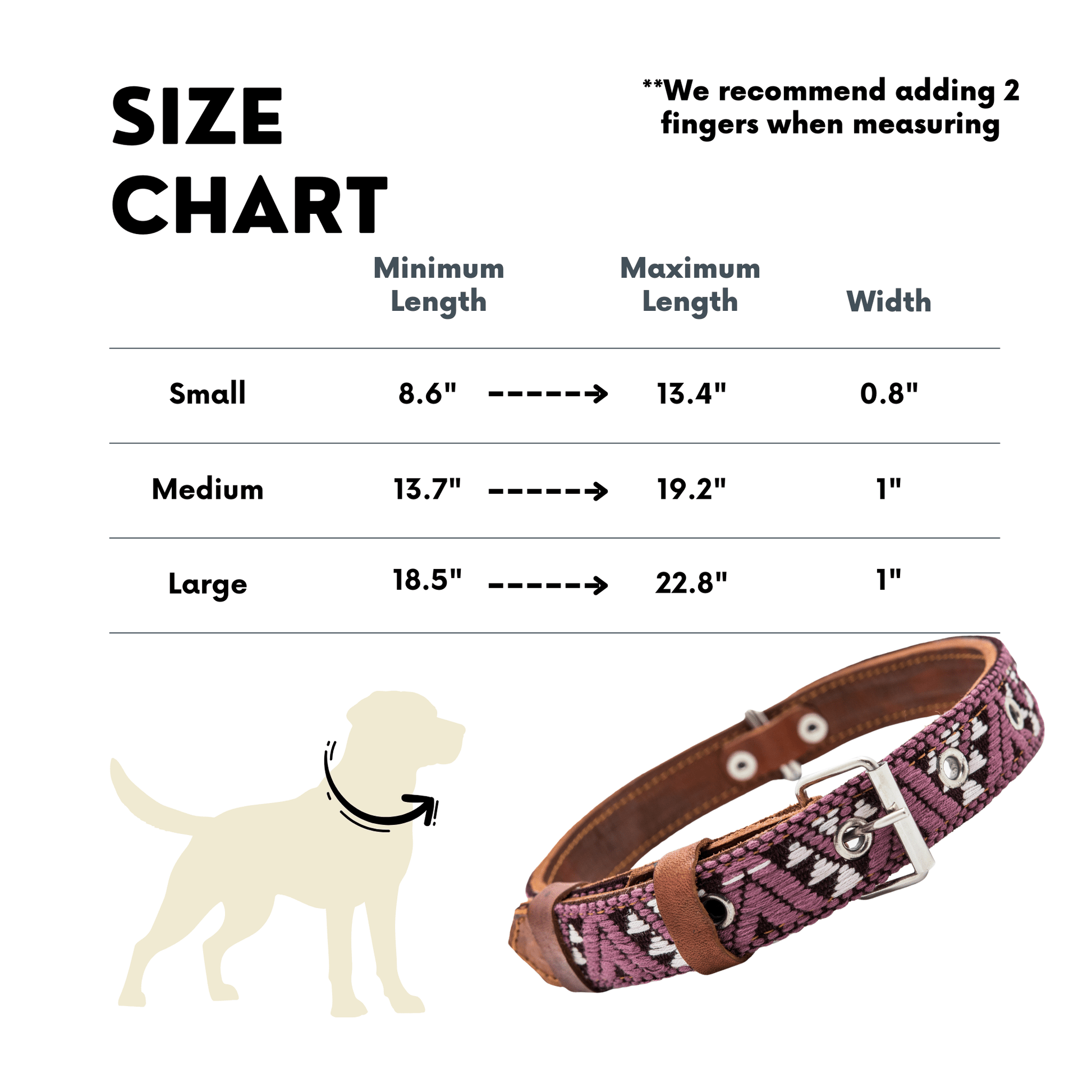 Handmade Leather Dog Collar — Aztec Embroidered | Carissma - Leather Dog Collar - Paw Tribe