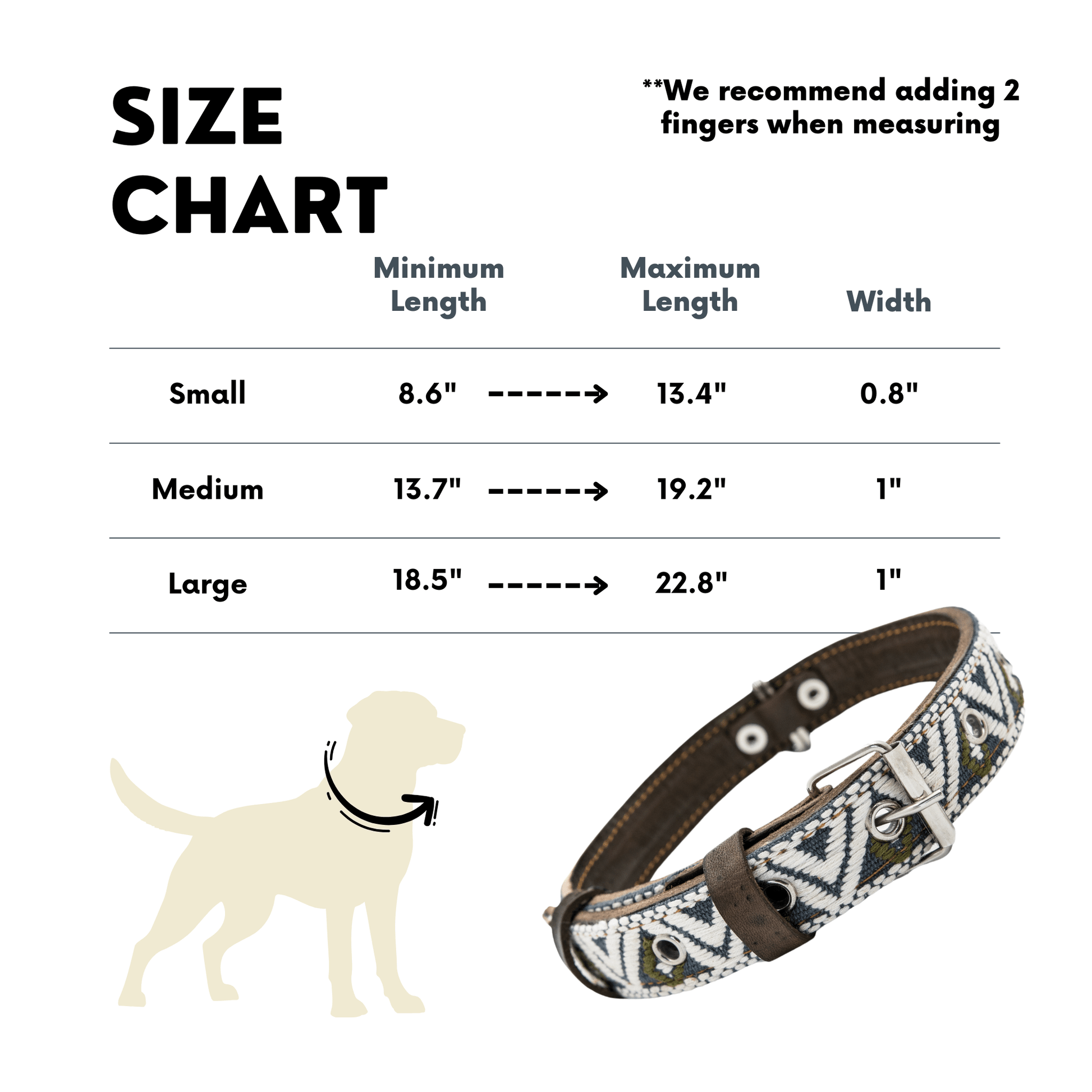 Handmade Leather Dog Collar — Aztec Embroidered | Ceramic Cello - Leather Dog Collar - Paw Tribe