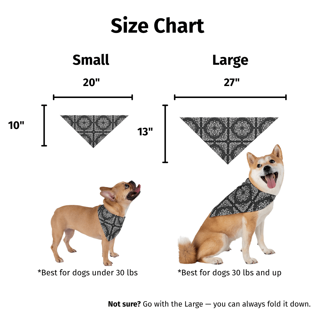 Paliacate Dog Bandana — Black - Pets - Paw Tribe