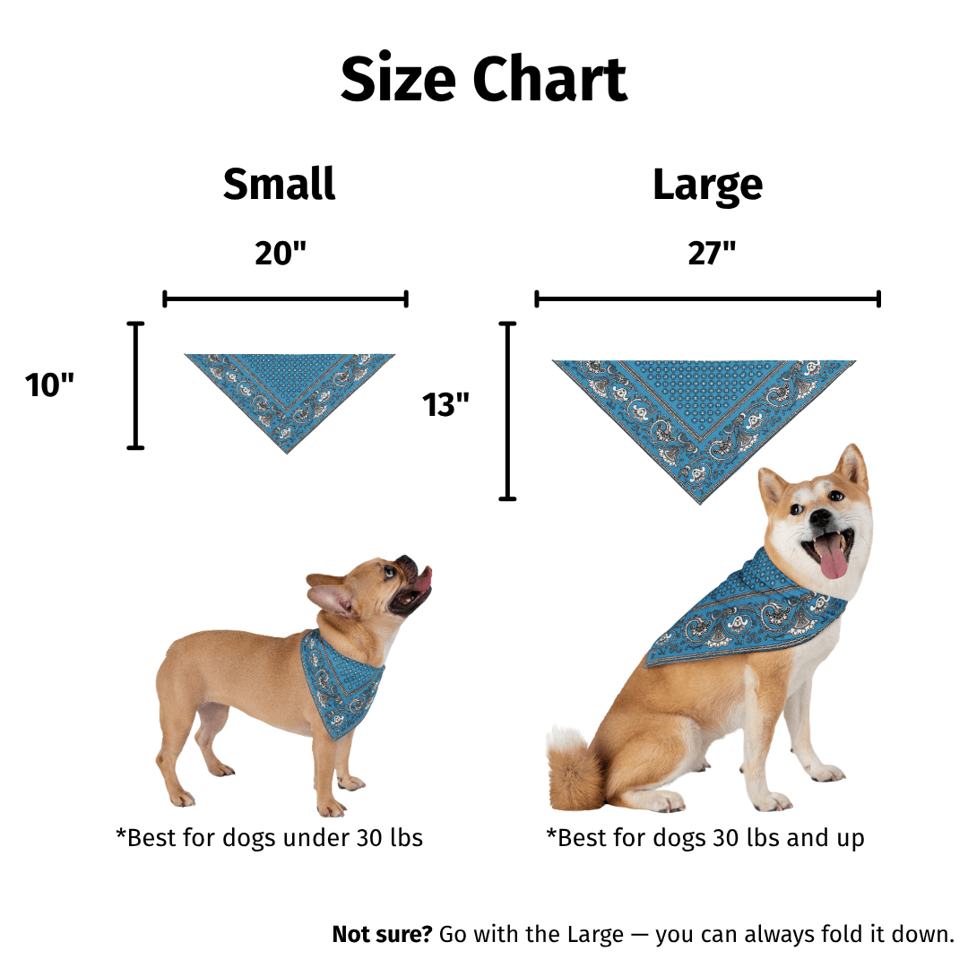 Paliacate Dog Bandana — Blue - Pets - Paw Tribe