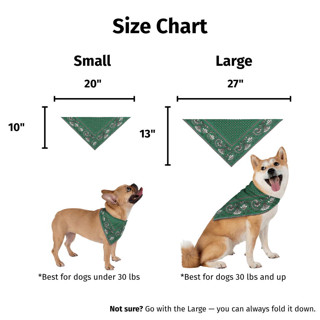 Paliacate Dog Bandana — Green - Pets - Paw Tribe