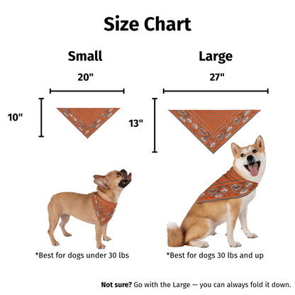 Paliacate Dog Bandana — Orange - Pets - Paw Tribe