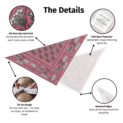 Paliacate Dog Bandana — Pink - Pets - Paw Tribe