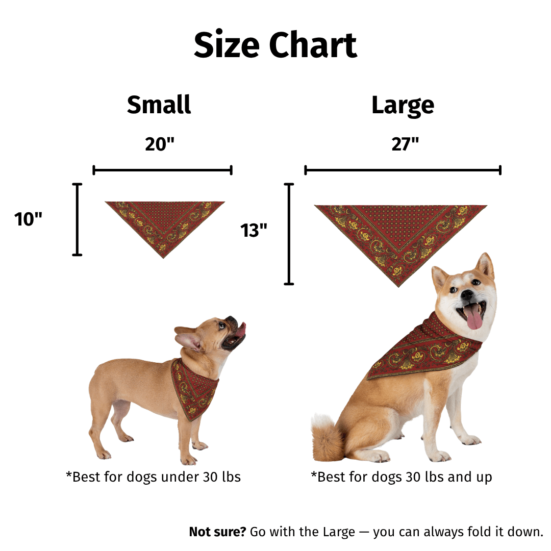 Paliacate Dog Bandana — Red - Pets - Paw Tribe