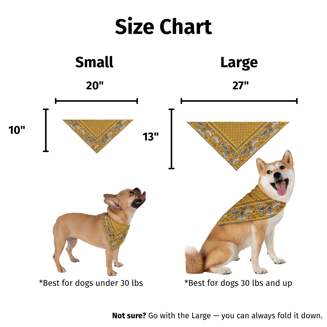 Paliacate Dog Bandana — Yellow - Pets - Paw Tribe