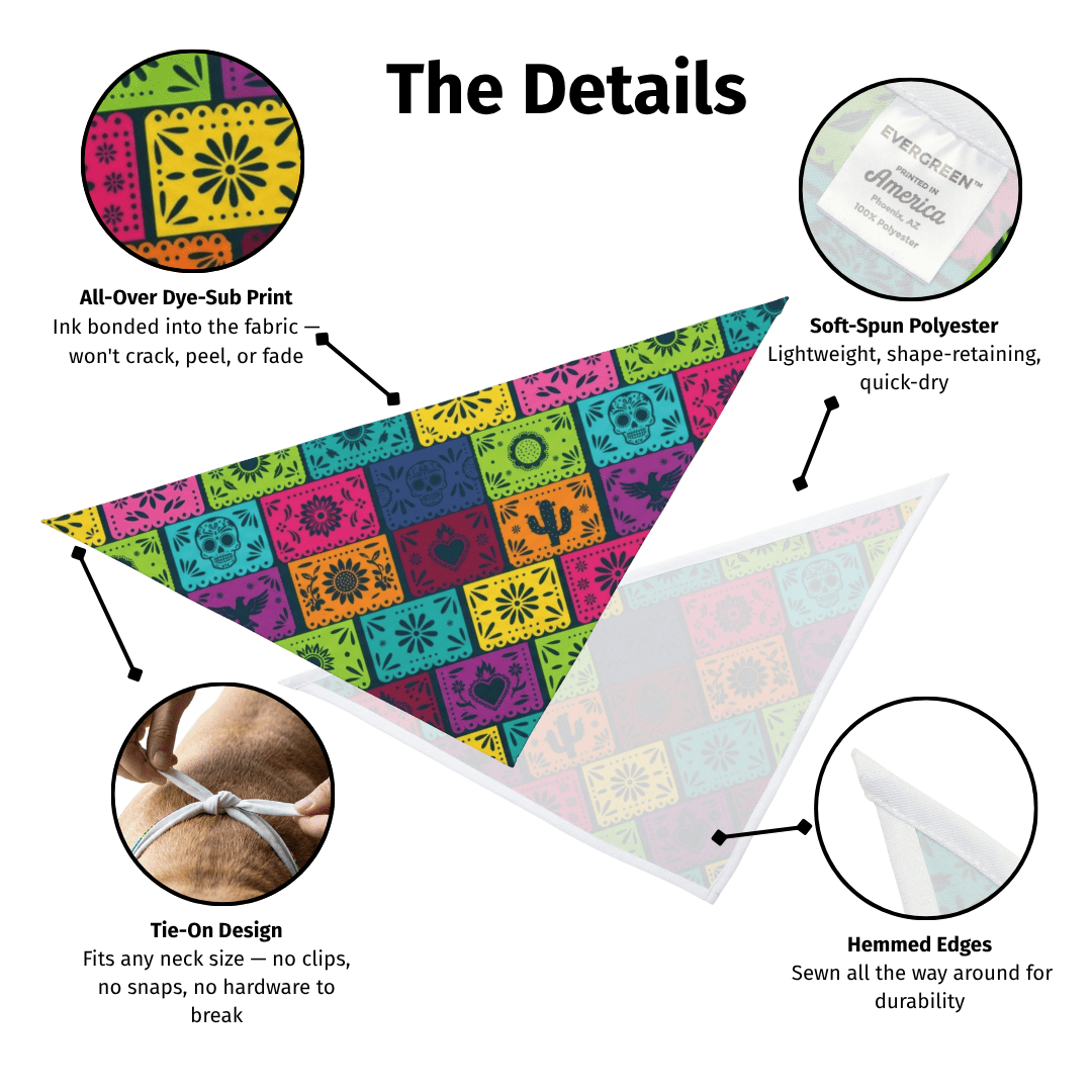 Papel Picado Dog Bandana - Pets - Paw Tribe