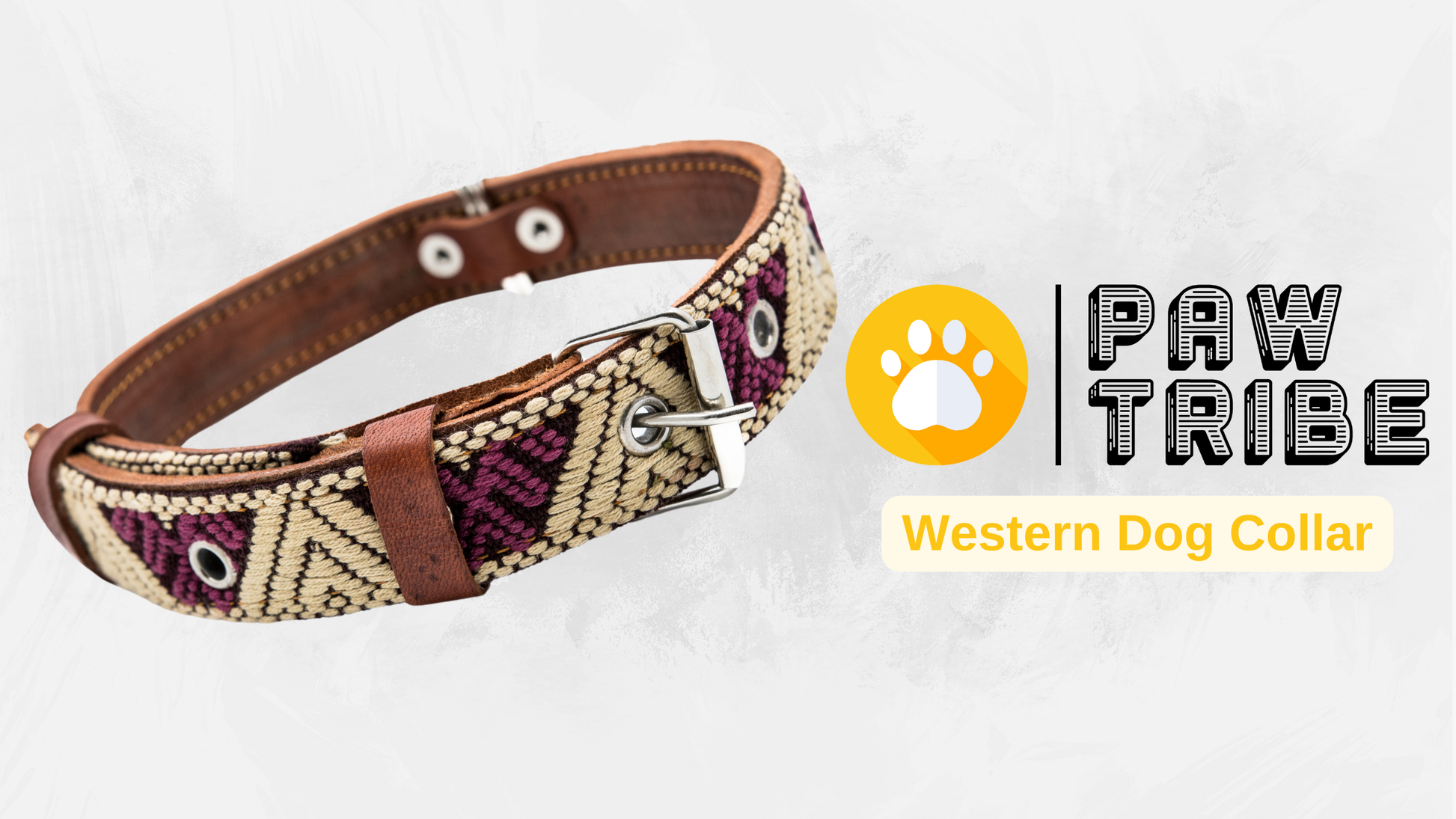 Video showing a handcrafted Leather Dog Collar, highlighting its artisanal craftsmanship by Mexican artisans. The video demonstrates the collar's genuine leather, intricate Aztec-inspired embroidered design, and heavy-duty stainless steel D-rings for durability and security. It also showcases the collar's comfort features, including inner leather padding, and various sizes suitable for small, medium, and large dogs.