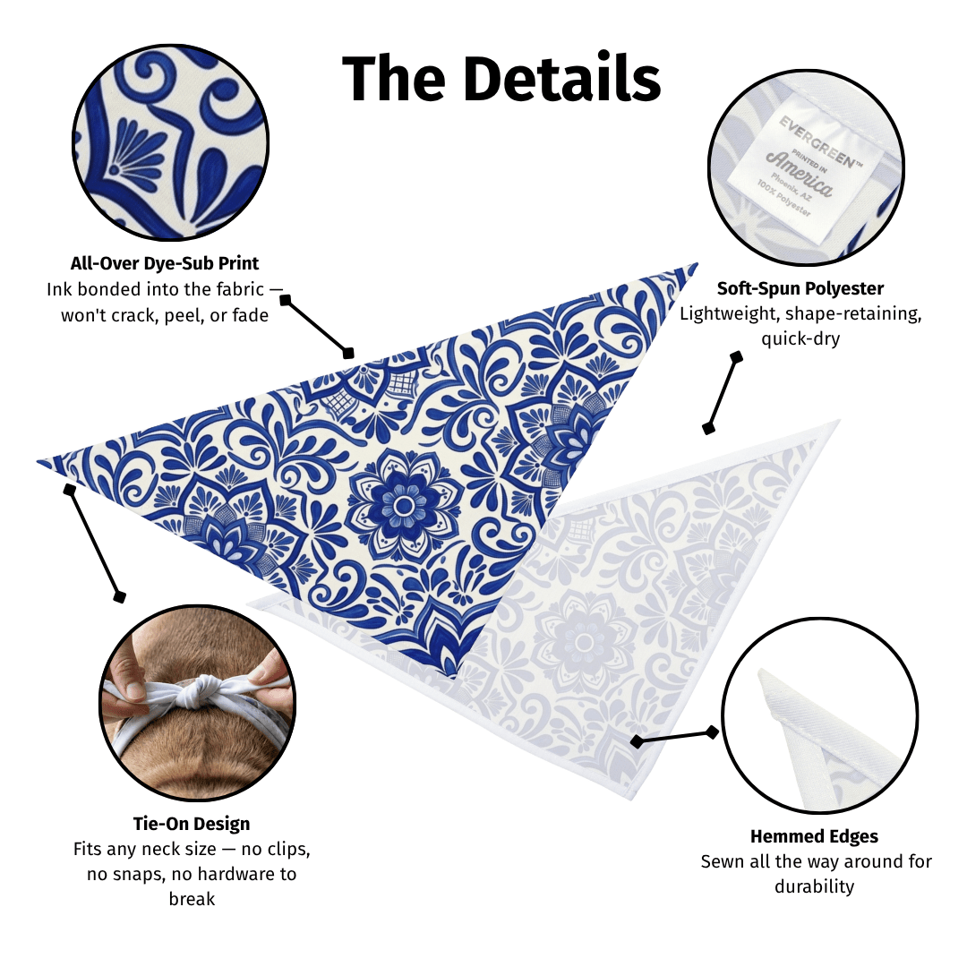 Talavera Dog Bandana - Pets - Paw Tribe
